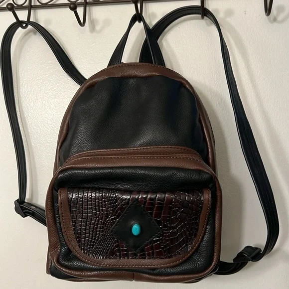 NWOT Genuine Leather Backpack Genuine Leather Travel School Backpack main image 3
